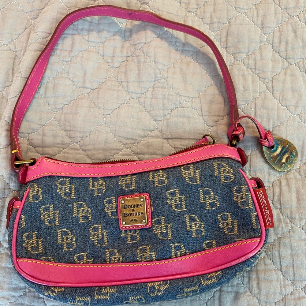 Dooney & Bourke Denim Signature Monogram Bag